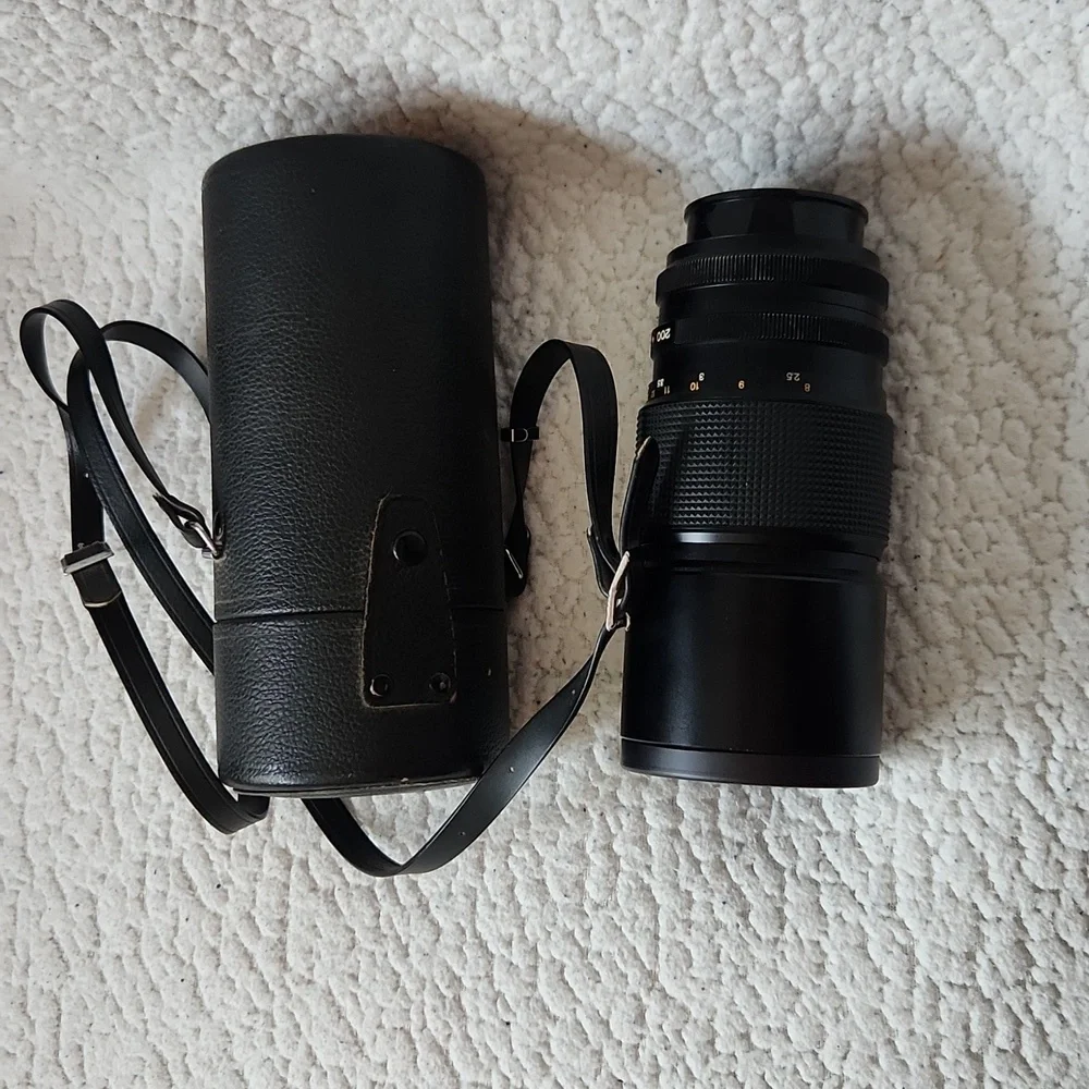 Konica Hexanon AR 200mm F3.5 Made In Japan Camera Lens Adapter 90's Resortwear
